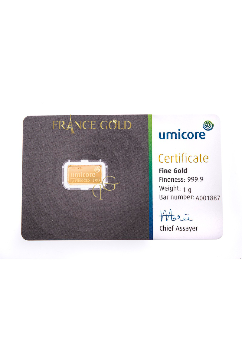 1 gramme lingot d'or - Pack Liberté – Image 3
