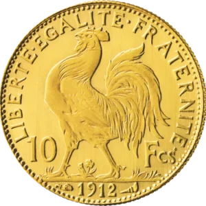 pièces d'or 20 francs marianne coq france gold