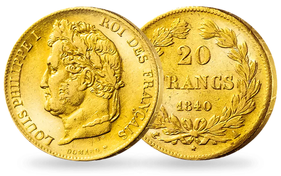 20 FRANCS Louis Philippe Tête laurée – Image 3