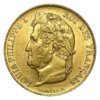vente 20 FRANCS Louis Philippe Tête laurée france gold