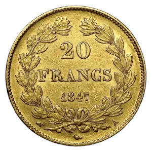 20 Francs Louis Philippe tete lauree 1 1 1 2