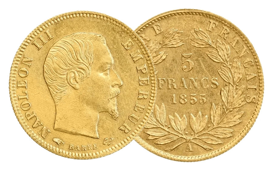 5 Francs Napoléon III Tête Nue – Image 3