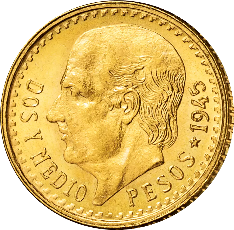 2,5 Pesos Hidalgo france gold