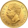 cours prix 20 Lire Or Italienne Umberto I