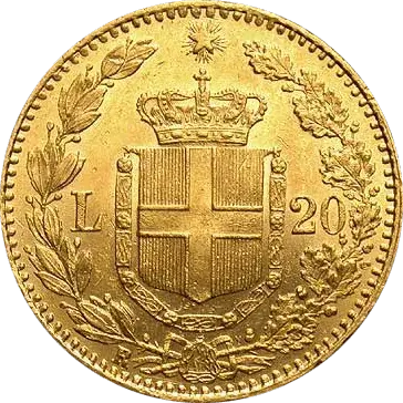 achat vente 20 Lire Or Italienne Umberto I