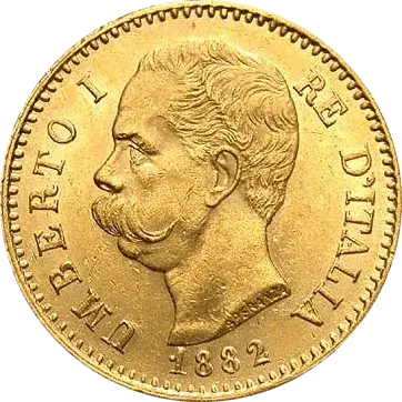 cours prix 20 Lire Or Italienne Umberto I