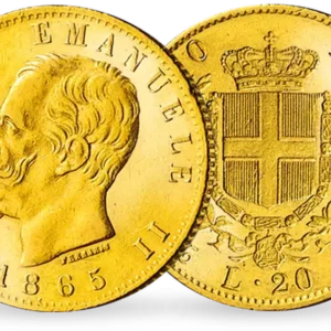 PRIX ACHAT 20 LIRES Victor Emmanuel II