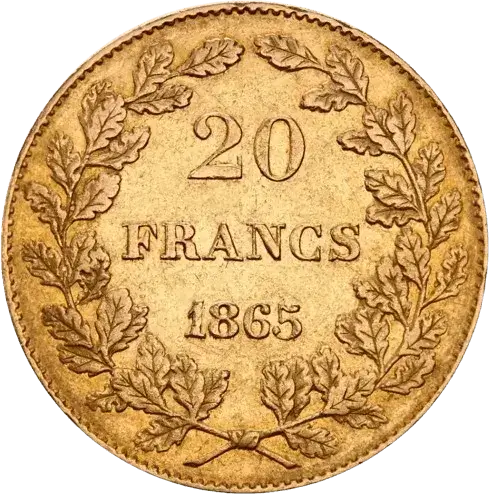 ACHAT OR 20 FRANCS LEOPOLD I UNOIN LATINE FRANCE GOLD