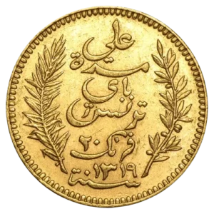 ACHAT 20 FRANCS TUNISIE FRANCE GOLD