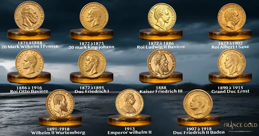 ACHAT PIèCE D'OR 20 MARK