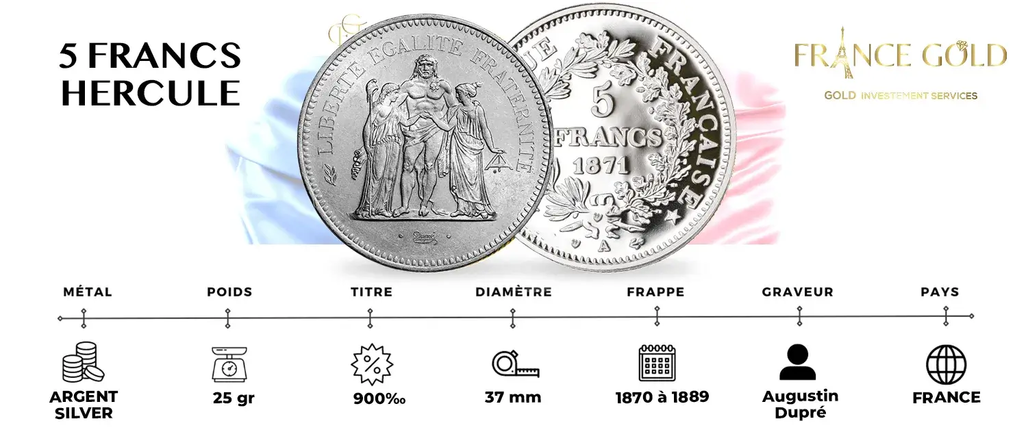 ACHAT VENNTE 5 FRANCS HERCULE