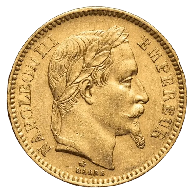 20 Francs Napoléon III Tête Laurée FRANCE GOLD